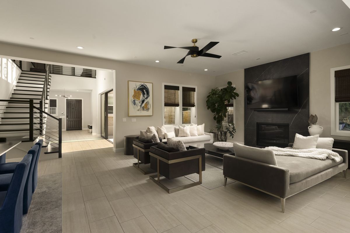 Modern hillside